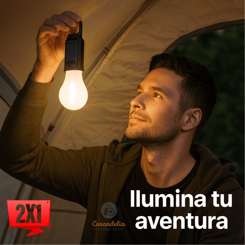 Lámpara Solar Recargable – Energía Eficiente – Ilumina tus Noches sin Enchufes