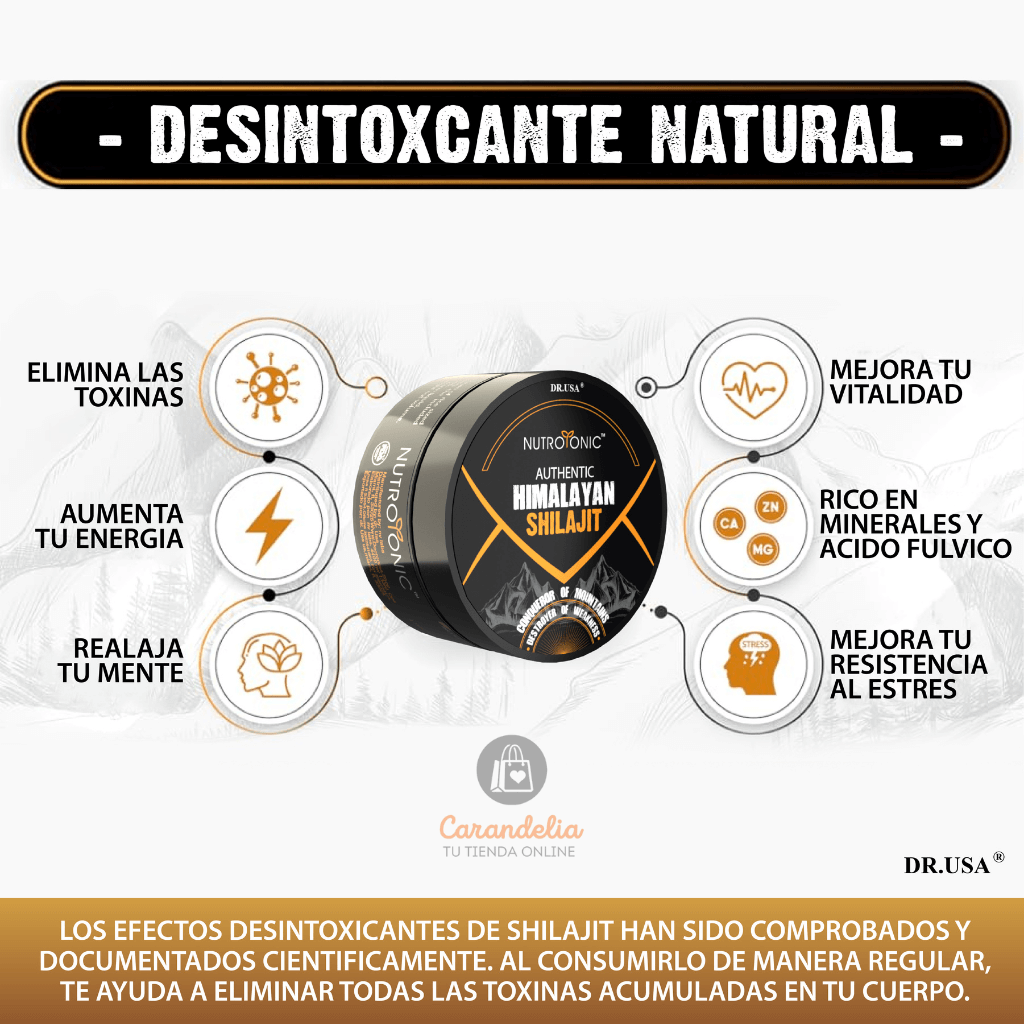 Shilajit Original del Himalaya – Recuperación y Bienestar – Más energía y digestión ligera cada día