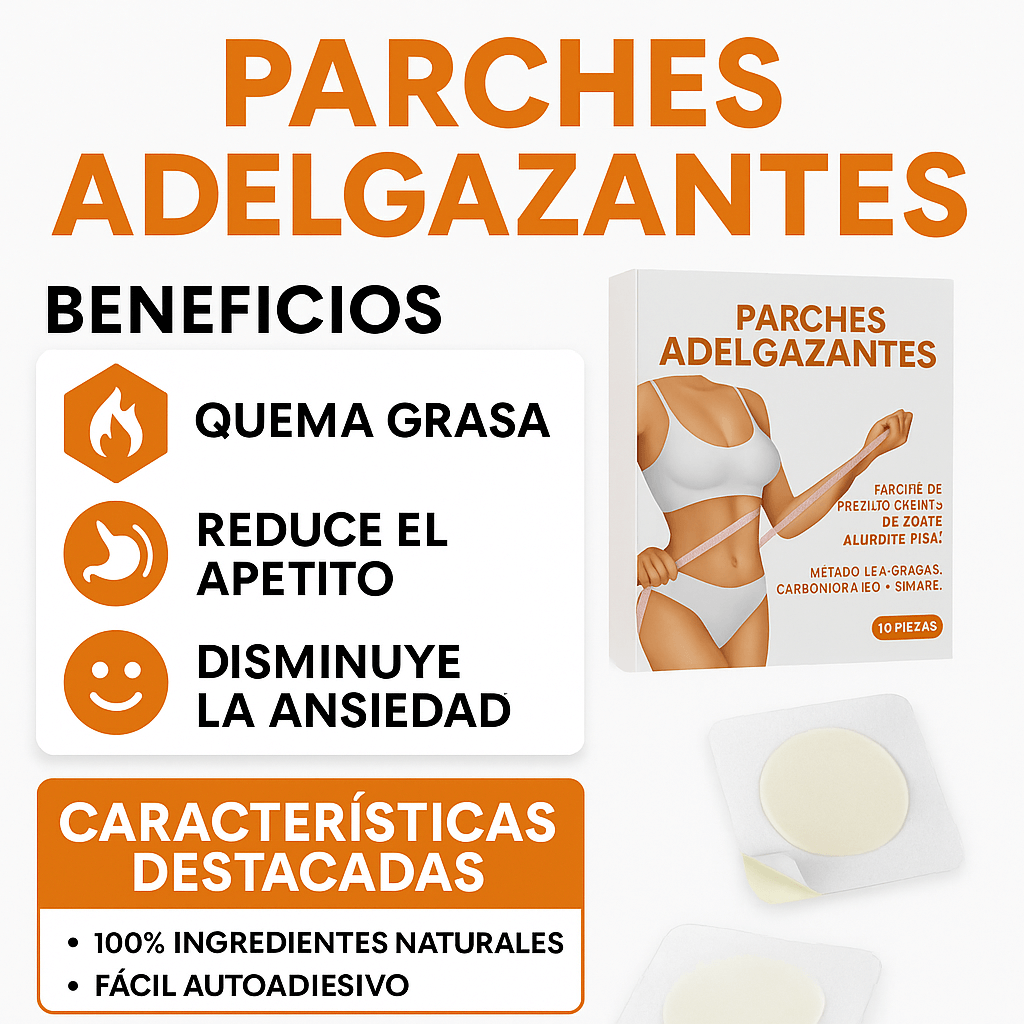 Parches adelgazantes – Apoya tu pérdida de peso día y noche