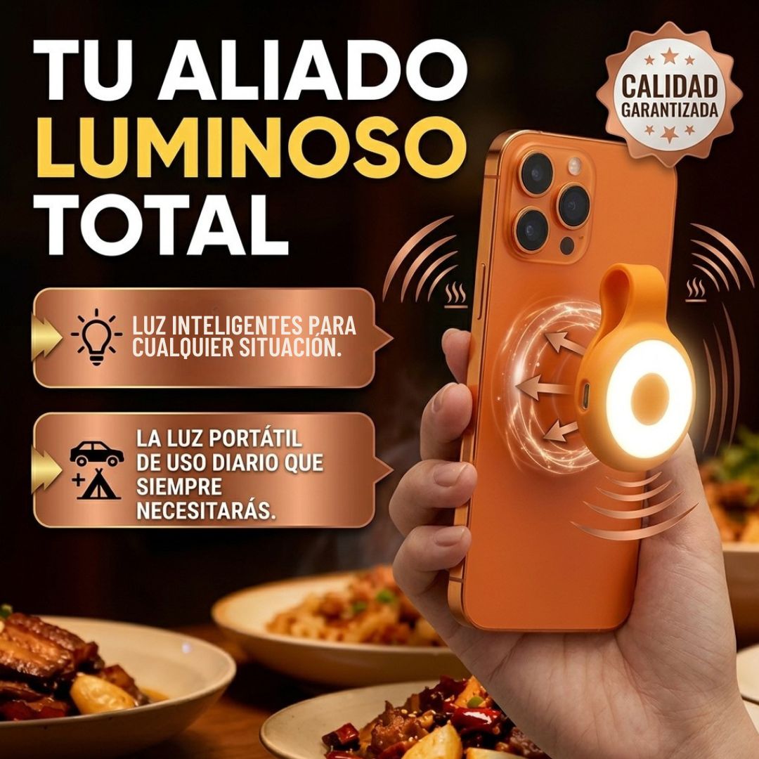 LumiClip™ - Luz donde la necesitas, sin cargar una linterna aparte.