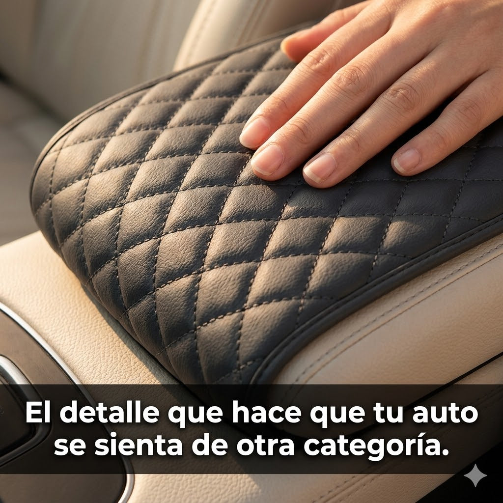 AutoLuxe Armrest - Soporte ergonómico y almacenamiento práctico para tu auto