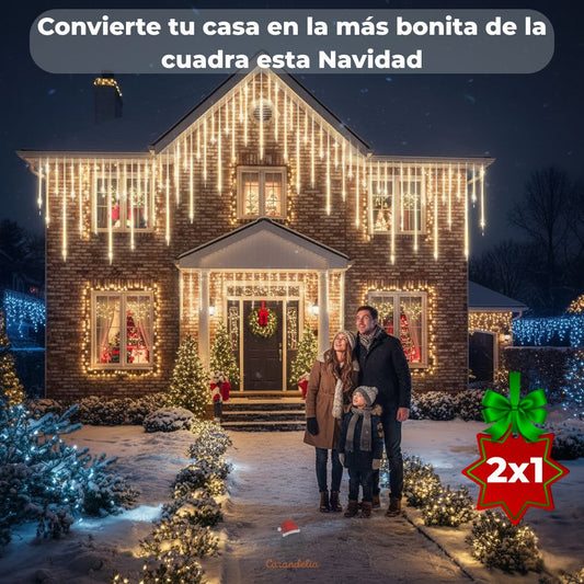 Cascada LED - Convierte tu casa en la más bonita de la cuadra esta Navidad