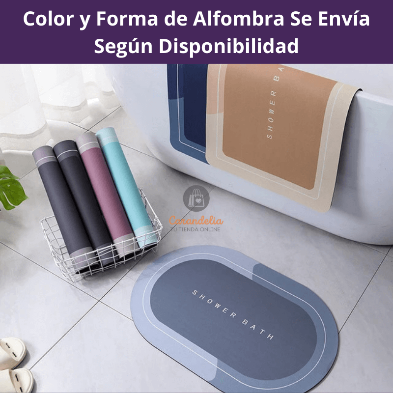 Pack de 2 Alfombras de Baño de Secado Ultra Rápido - ¡No Más Caídas!