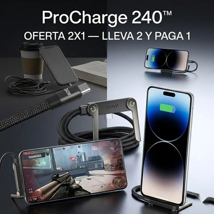 ProCharge 240™ - Carga tu celular. Déjalo firme. Sigue con lo tuyo.