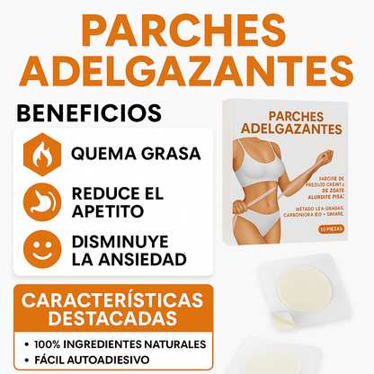 Parches adelgazantes – Apoya tu pérdida de peso día y noche