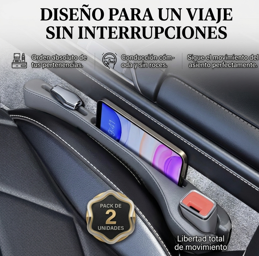 CubreSlot Auto™ - Sella el hueco invisible donde siempre se pierden las cosas