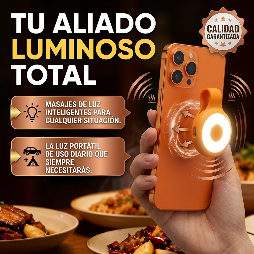 LumiClip™ - Luz donde la necesitas, sin cargar una linterna aparte.