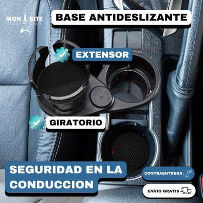 Portavasos Multifuncional Inteligente - Mantén tu auto ordenado
