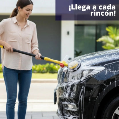 AquaSpin - Cepillo retráctil - Limpieza fácil para tu auto