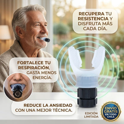 AirFlow Senior - Pulmones más fuertes con sólo 10 minutos de entrenamiento al día