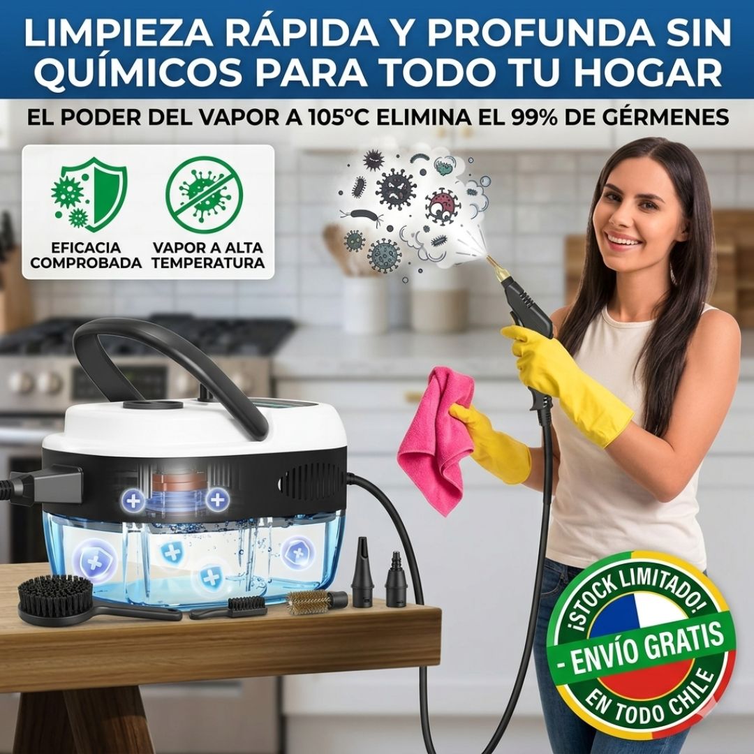 SteamPro Max - Limpieza profunda sin químicos