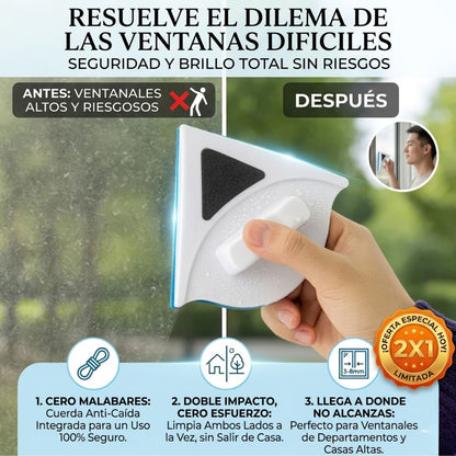 BrillaDoble™ - Vidrios impecables en 10 minutos
