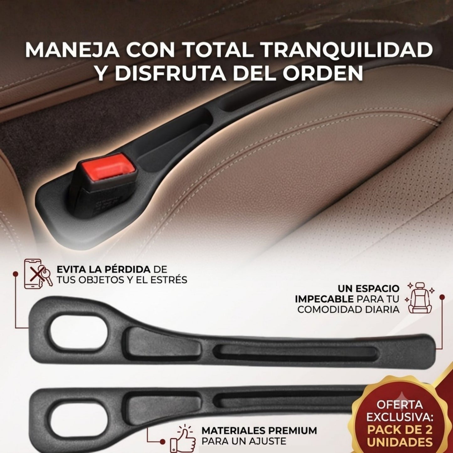CubreSlot Auto™ - Sella el hueco invisible donde siempre se pierden las cosas