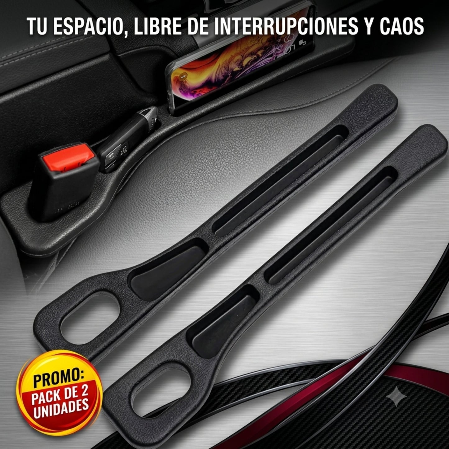 CubreSlot Auto™ - Sella el hueco invisible donde siempre se pierden las cosas