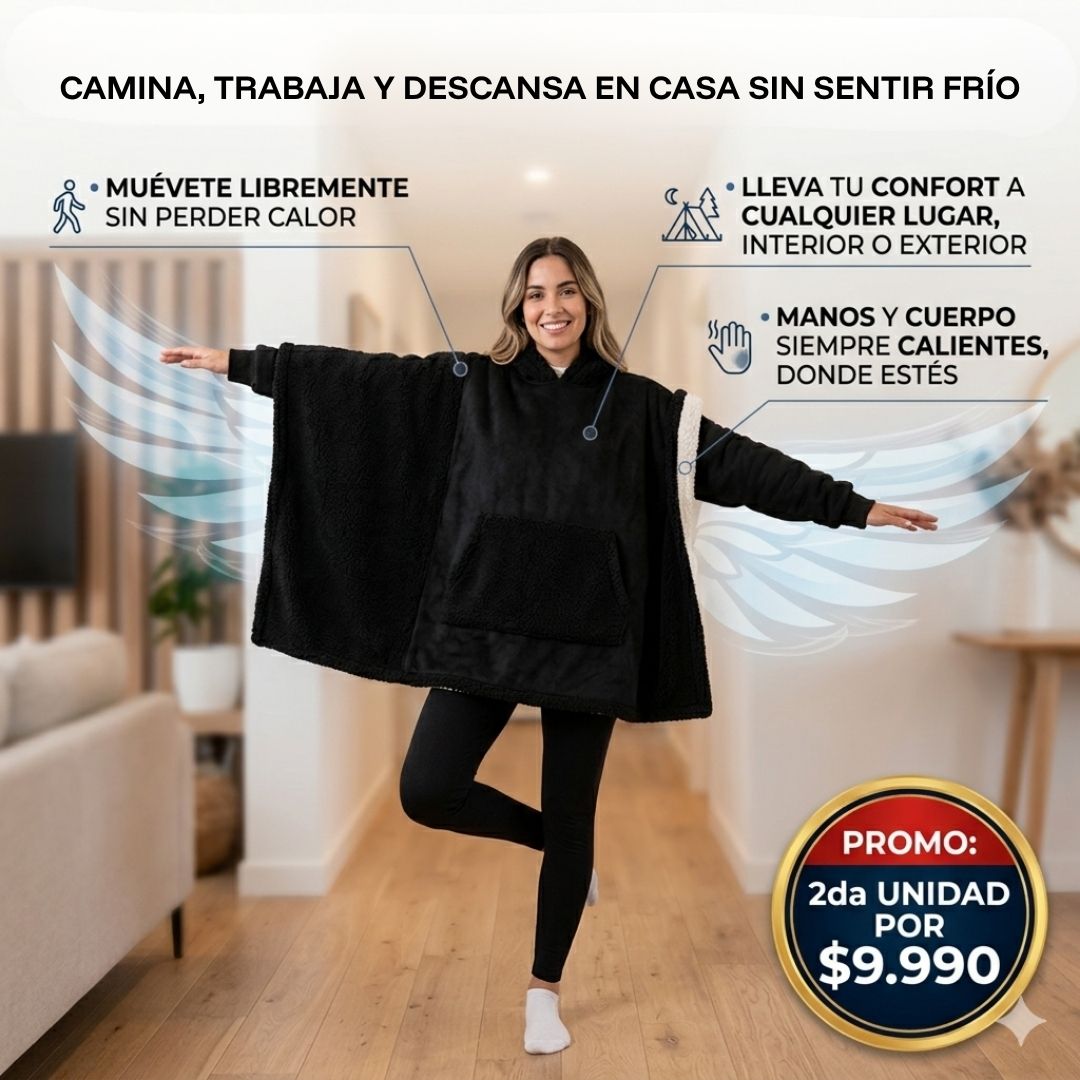 Polerón MantaHood™ -  Comodidad y abrigo sin tener que quedarse quieto
