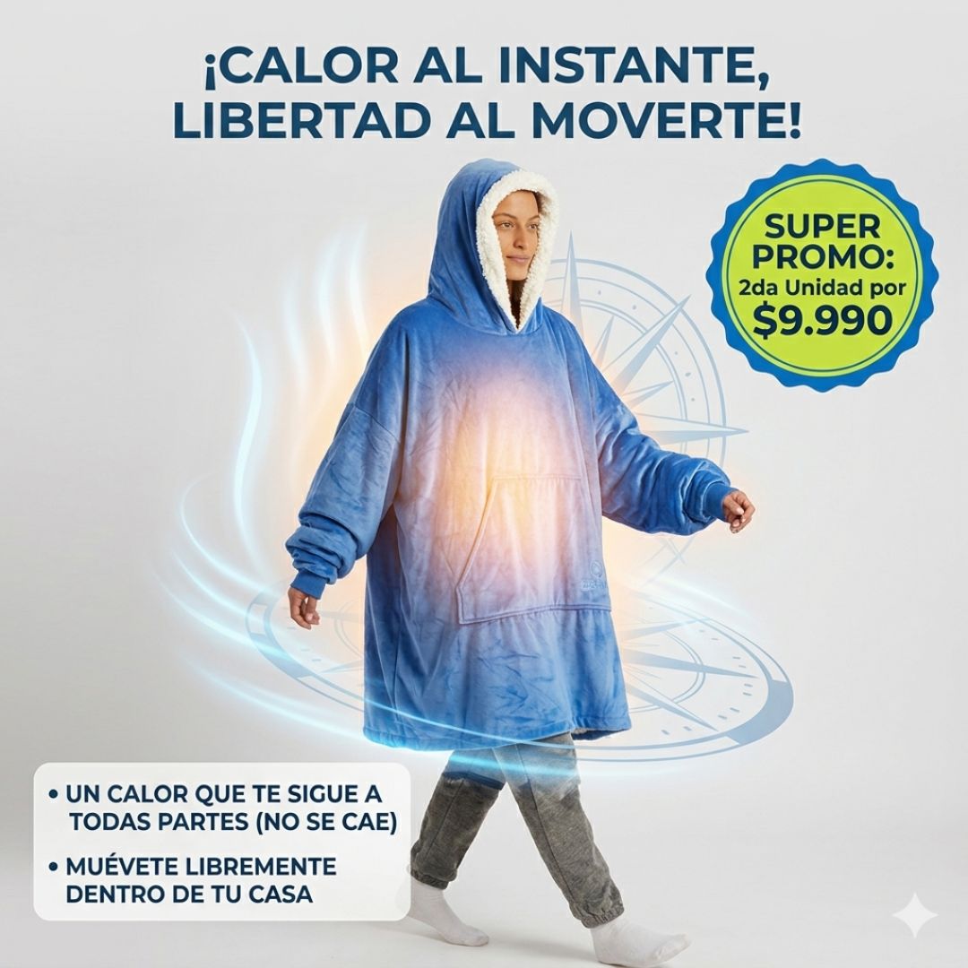 Polerón MantaHood™ -  Comodidad y abrigo sin tener que quedarse quieto