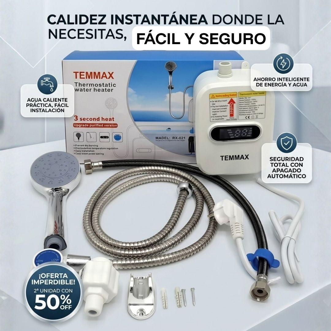 AquaTemp - Más comodidad diaria porque tener agua caliente hace toda la diferencia