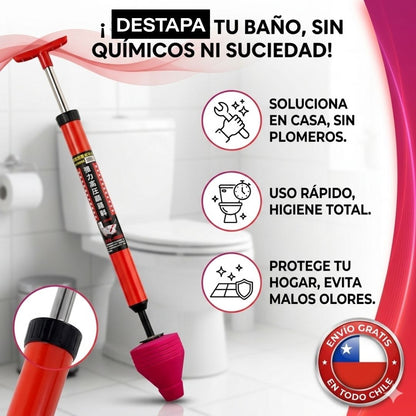 Destapador Express Hogar - Destapa cualquier cañería en segundos sin esfuerzo