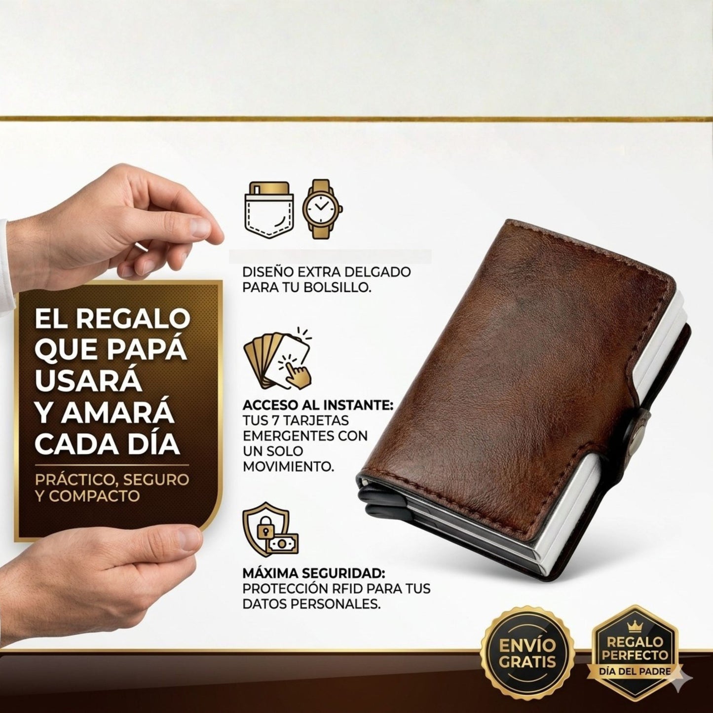 Billetera SmartCard™ - Compacta, elegante y práctica