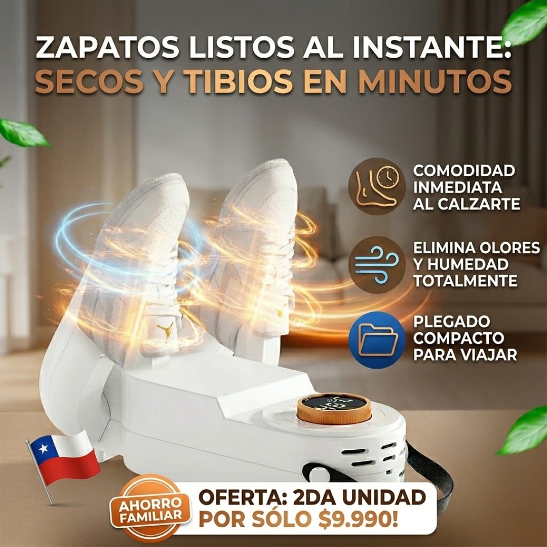 SecaZap 360™ - Que la lluvia no deje tus zapatos inutilizables