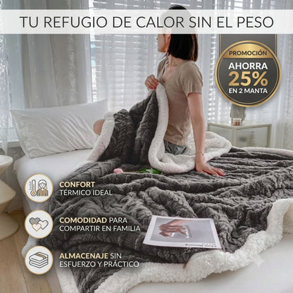 Frazada Sherpa Nube Austral - El abrigo rico y acogedor en casa