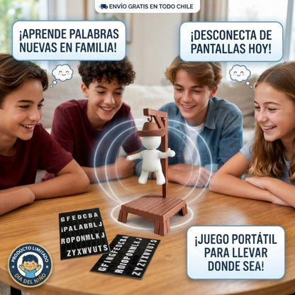 Ahorcado Magnético Familiar - Diversión que reúne a la familia en cualquier lugar.