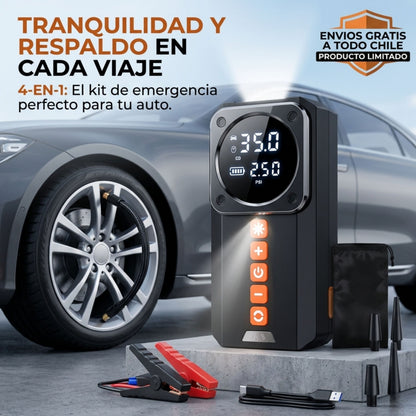 AutoSeguro 4 en 1 - Un respaldo práctico para el auto, la ruta y la casa
