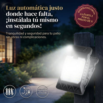 Luz Solar ClipFácil™ - Luz automática donde la necesites, sin cables ni instalaciones.