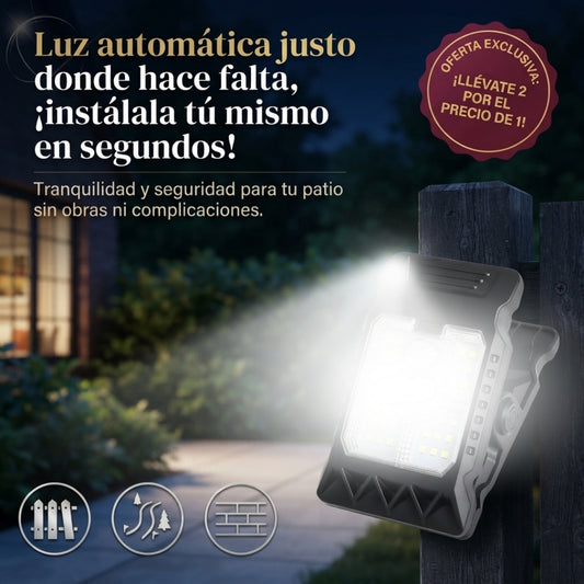 Luz Solar ClipFácil™ - Luz automática donde la necesites, sin cables ni instalaciones.