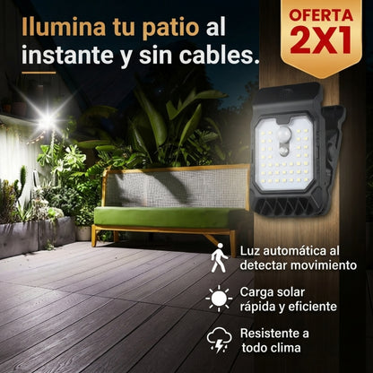 Luz Solar ClipFácil™ - Luz automática donde la necesites, sin cables ni instalaciones.
