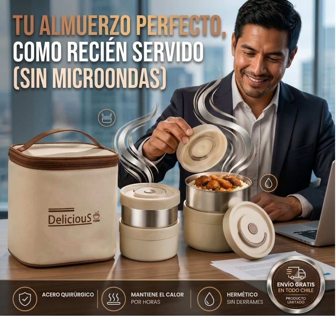 Lonchera CalorCasa™ - La forma más cómoda de llevar comida casera.