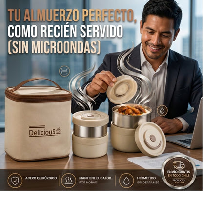 Lonchera CalorCasa™ - La forma más cómoda de llevar comida casera.