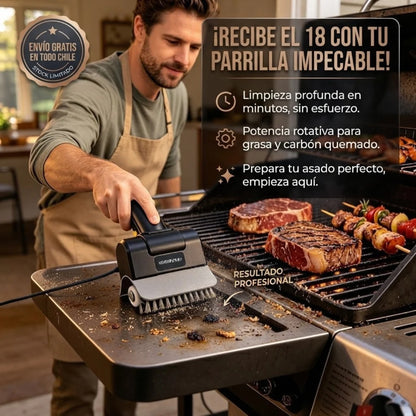 ParrillaFácil™  - Deja la parrilla lista para el 18 sin pasar horas raspando.