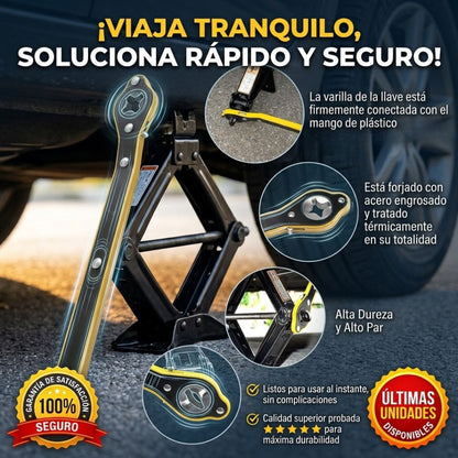 RacheJack™ – Llave Rápida para Gato de Auto