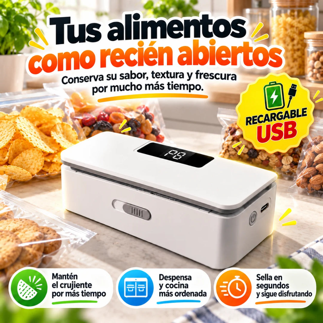SellaFácil USB - Abre, disfruta y vuelve a cerrar.