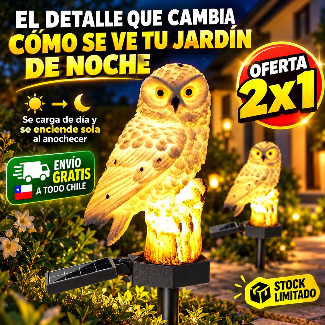 BúhoLuz™ - El detalle que cambia cómo se ve el jardín de noche