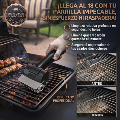 ParrillaFácil™  - Deja la parrilla lista para el 18 sin pasar horas raspando.