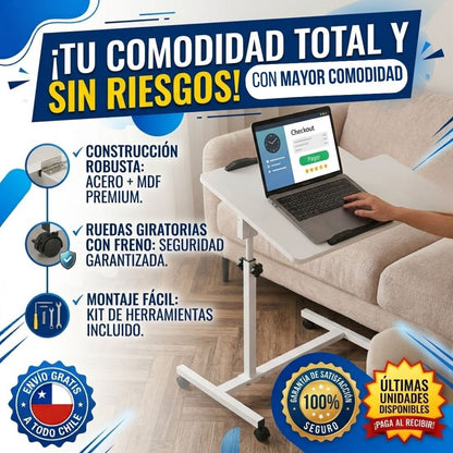 Mesa FlexiHome™ - Tu mesa donde la necesitas, a la altura que te acomoda.