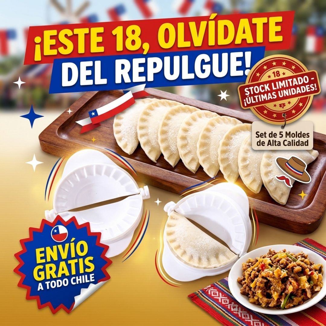 EmpanadaFácil™ - Corta, rellena y cierra empanadas más parejas en pocos movimientos.