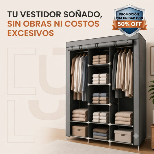 Clóset OrdenaFácil - Más espacio para tu ropa, sin ocupar de más