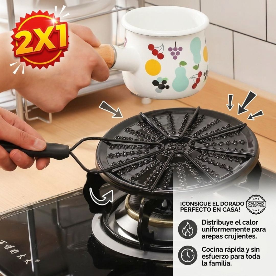 ArepaGrill™ - Arepas doraditas en casa, de forma simple y pareja