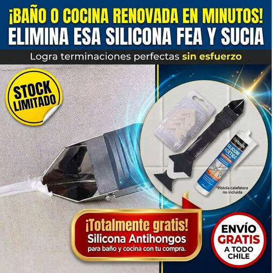 RenuevaJuntas™ - Renueva la silicona fácil y rápido.