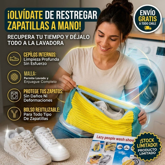 LavaZapas™ - Tus zapatillas a la lavadora, sin pasar minutos restregando.