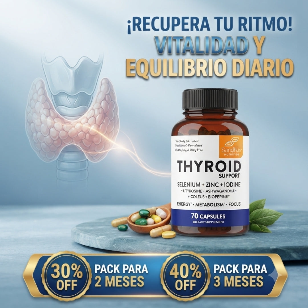 Thyroid Support - Apoyo nutricional para acompañar tu energía y bienestar diario