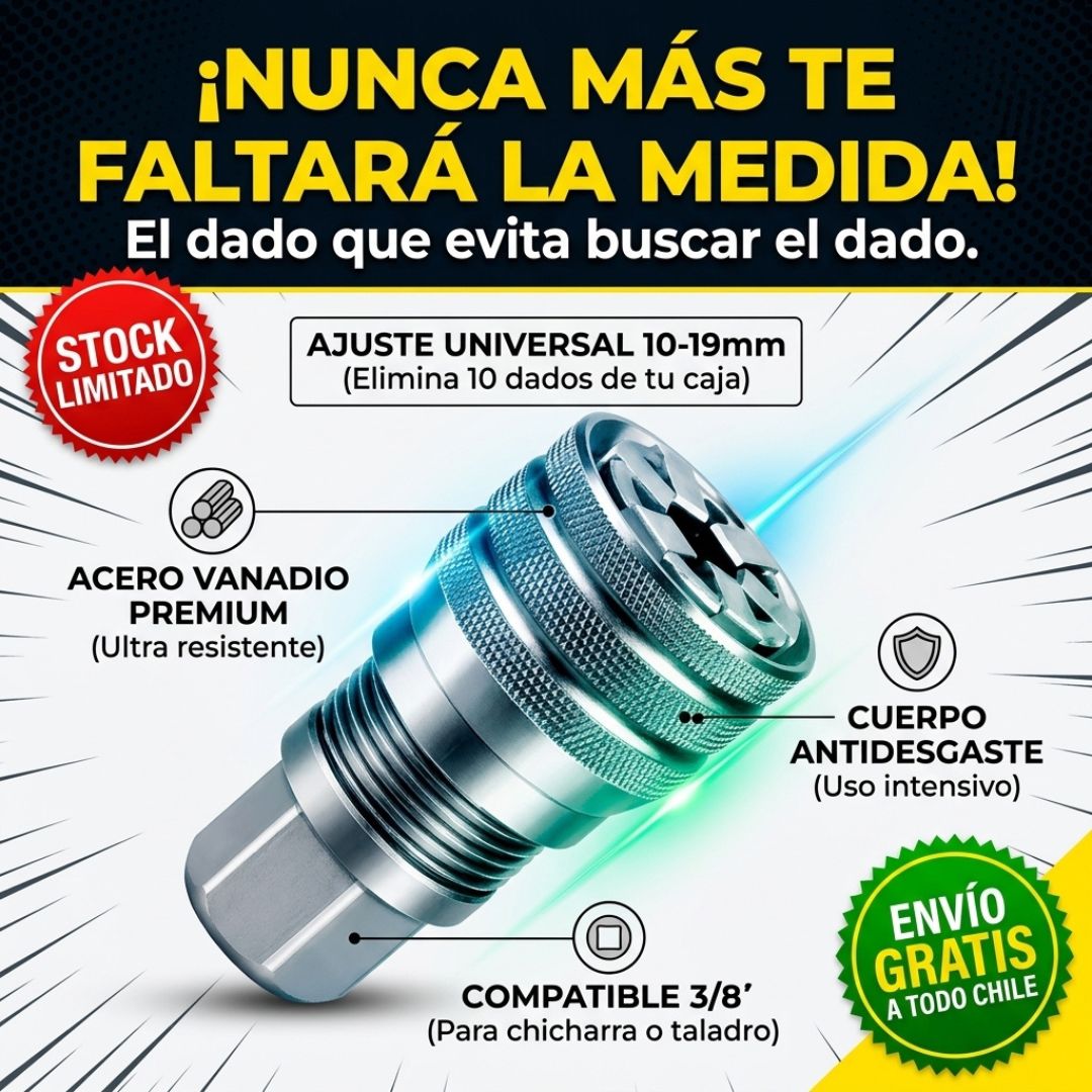 MultiDado™ - Un adaptador, varias medidas