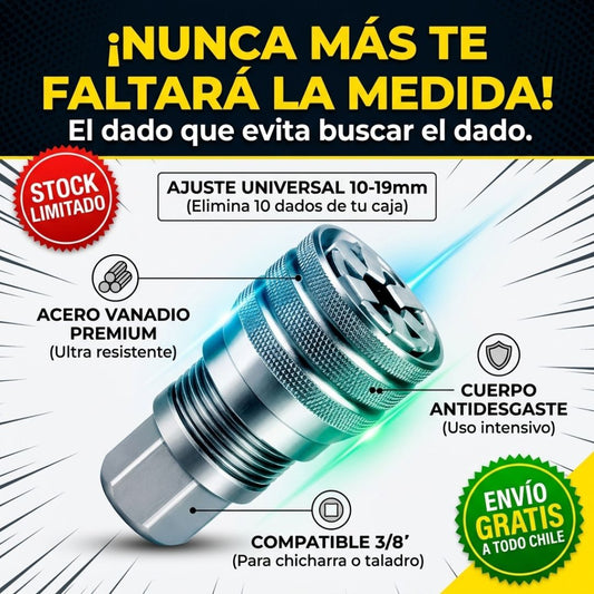 MultiDado™ - Un adaptador, varias medidas