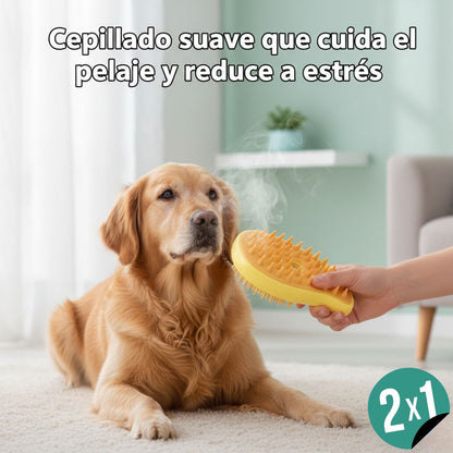 MimoPet – Cepillo a vapor-Menos pelo en poco tiempo