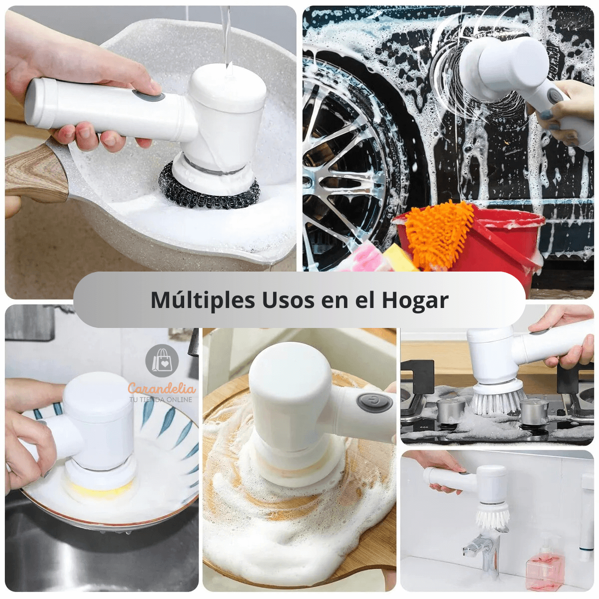 Cepillo Eléctrico -  ¡Tu Hogar Brillante en Minutos!