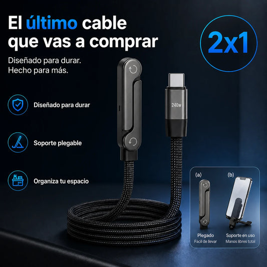 Cable Soporte ProCharge 240™ - Un cable que no vas a querer cambiar