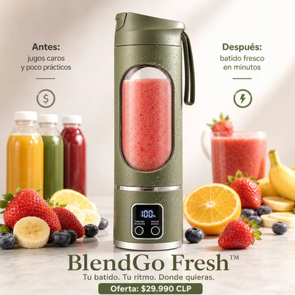 BlendGo Fresh™ - Prepara tu jugo o batido fresco en minutos
